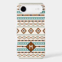 Aztec Teal Ter Blk Cr Mixed Pattern (Personalised)