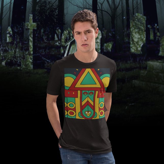 Aztec Tiki Tribal Art T-Shirt (Creator Uploaded)
