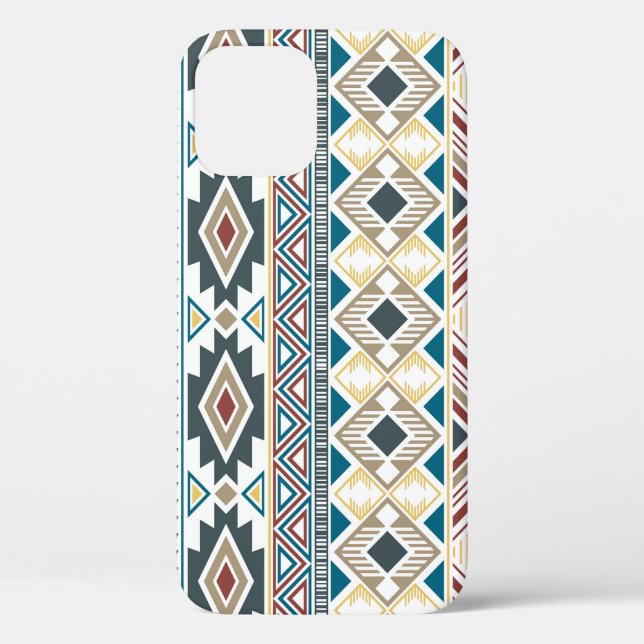 Aztec Tribal Motifs: Geometric Seamless Design Case-Mate iPhone Case (Back)