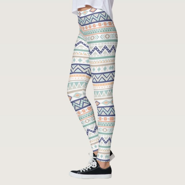Aztec Tribal Native-American Pattern Leggings (Left)