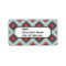 Aztec Tribal Native American Red Blue Pattern