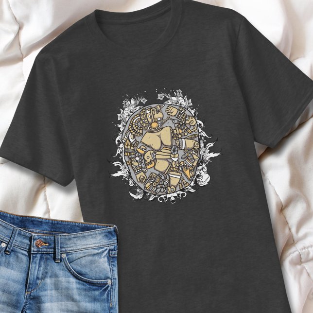 Aztec Tribal Shield Of Warriors T-Shirt (Creator Uploaded)