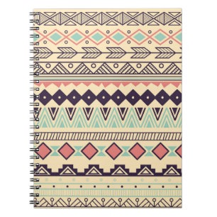 Aztec Tribal Stripes: Vintage Illustration Notebook