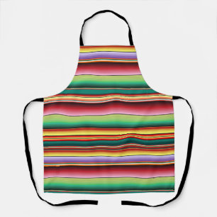 Aztec Tribal Traditional Textile Colourful Linear  Apron