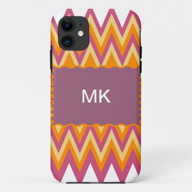 Aztec Tribal ZigZag Case-Mate iPhone Case (Back)