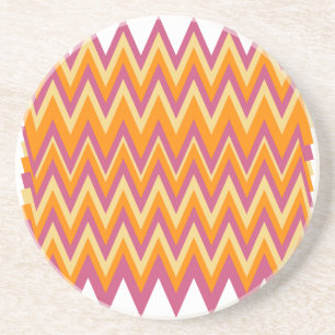 Aztec Tribal ZigZag Coaster