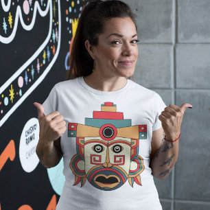 Aztec Tribe Mask T-Shirt