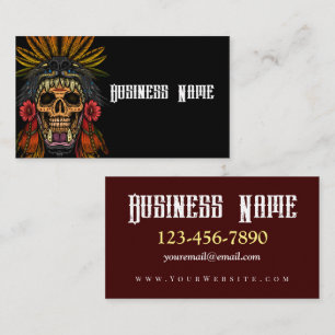 Aztec Warrior Business Card