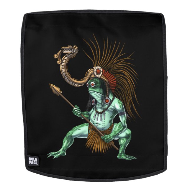 Aztec Warrior Deity Cueyatl Backpack (Removable Face)
