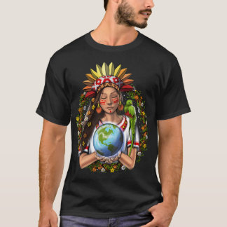 Aztec Warrior Goddess T-Shirt