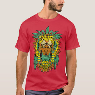 Aztec Warrior Jaguar Warrior T-Shirt