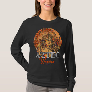 Aztec Warrior King Mexican Native Art Mayans T-Shirt