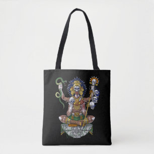 Aztec Warrior Shaman Tote Bag