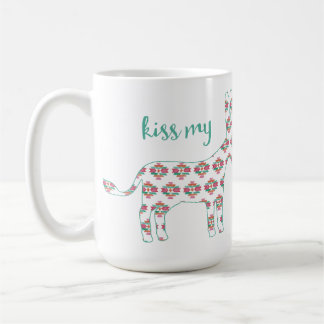 Aztec Western Boho Kiss My Donkey Mug 15 oz
