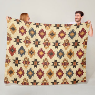 Aztec Western Pattern Fleece Blanket
