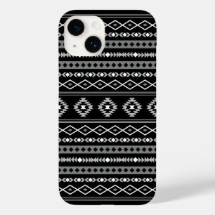 Aztec White Grey Black Mixed Motifs Pattern Case-Mate iPhone 14 Case
