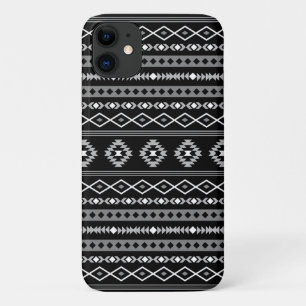 Aztec White Grey Black Mixed Motifs Pattern Case-Mate iPhone Case