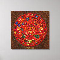 AZTECA ~ Mayan\Aztec Sun Calendar Art Print
