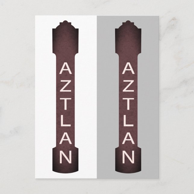 aztlan theatre signage postcard (Front)