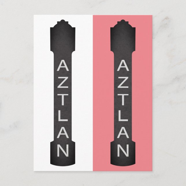 aztlan theatre signage postcard (Front)