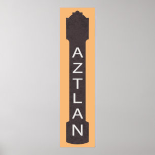 aztlan theatre signage poster
