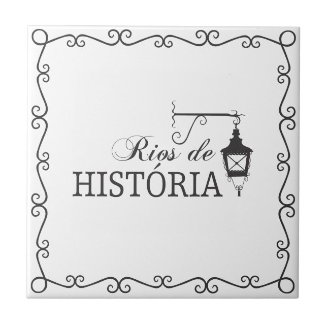 Azujejo Rivers of History Tile (Front)