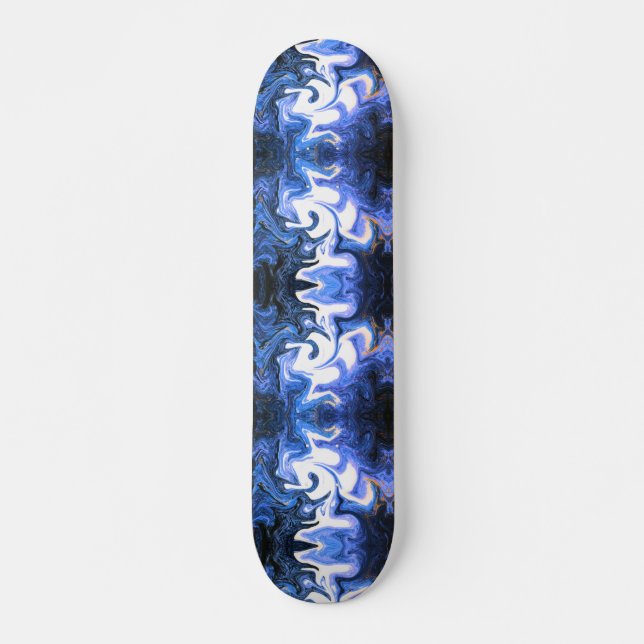  azul con blanco skateboard (Front)