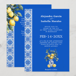  💙🍋Azul & Limone Romance [blue] Invitation