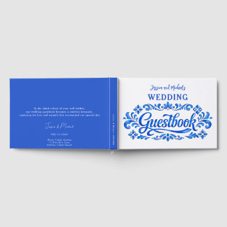 💍🍋💙Azul & Limone Romance Wedding Guestbook