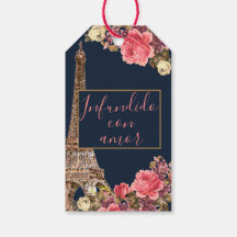 Azul marino Rosa "infundida de amor" personalizada
