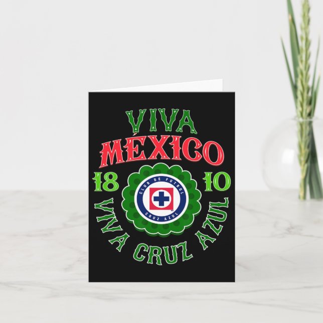 Azul - Mexico's Independence Day  Card (Front)