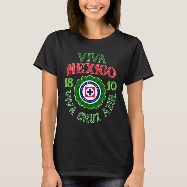 Azul - Mexico's Independence Day  T-Shirt (Front)