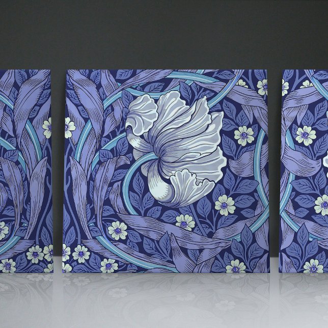 Azulejo Blue Pimpernel Seamless 1/2 William Morris Tile (Creator Uploaded)