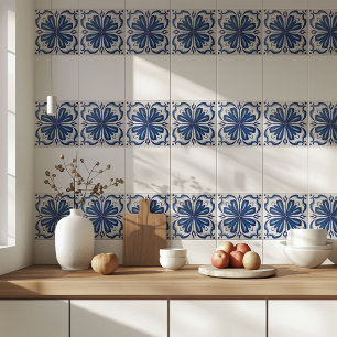 Azulejo Blue White Modern Classic Mediterranean Tile