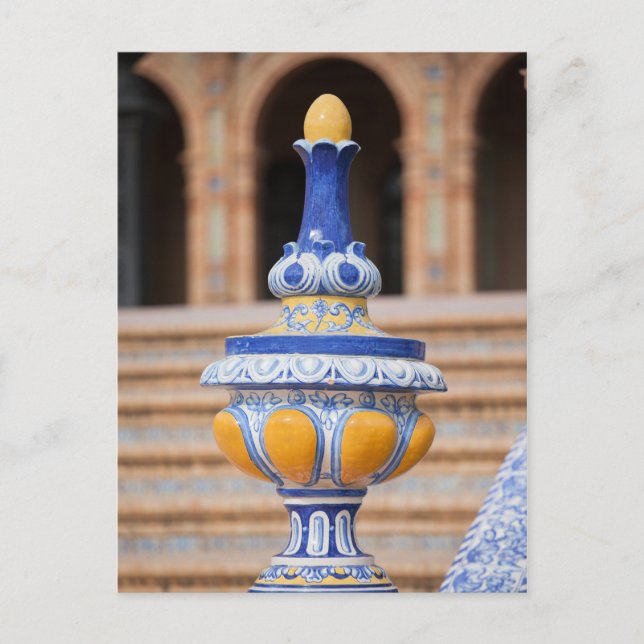 Azulejo Glazed Finial Postcard (Front)