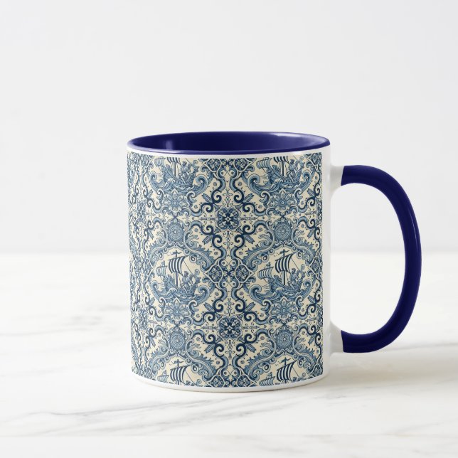 Azulejo pattern mug (Right)