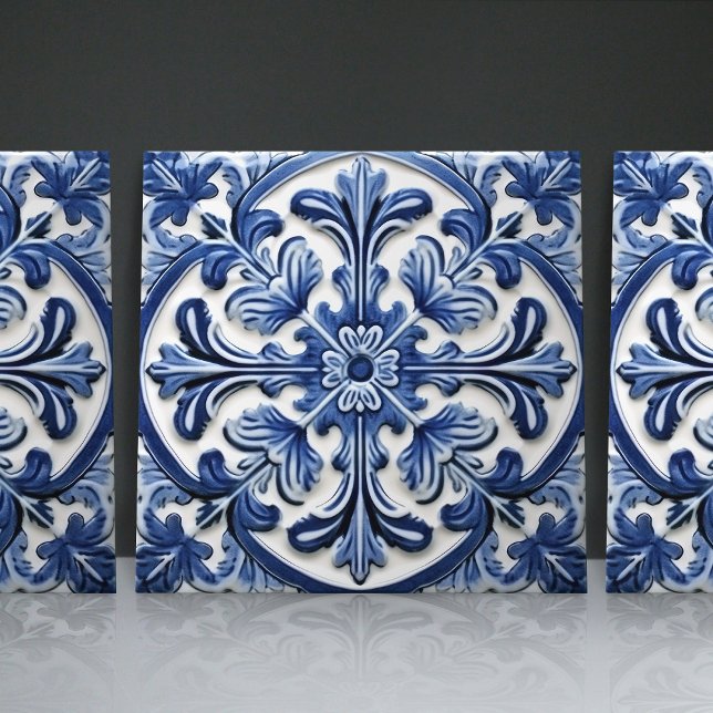 Azulejo Portuguese Marine Lisbon Ornamental Art Tile (Creator Uploaded)