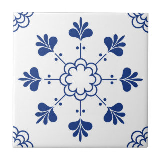 Azulejo Portuguese Mediterranean Blue White Tile