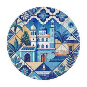 Azulejo Tiles Pattern Cutting Board