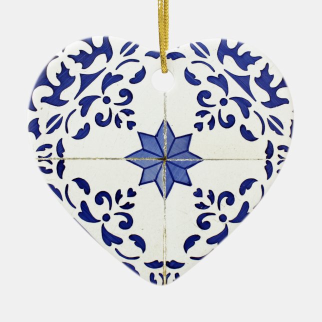 azulejos ceramic tree decoration (Front)