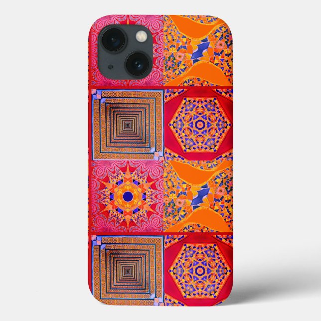 Azulejos Geometric Tiles with a CG twist Case-Mate iPhone Case (Back)