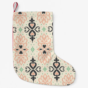 Azulejos portugal seamless pattern small christmas stocking
