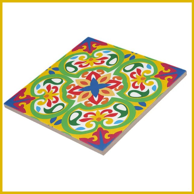 💛🧡💚 Azulejos, very decorative pattern,  Tile (Creator Uploaded)