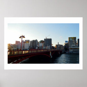 Azuma Bridge: Sumida River, Tokyo Poster