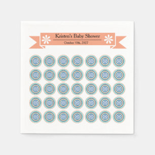 Azura Crest Baby Shower Paper Napkins with Designs