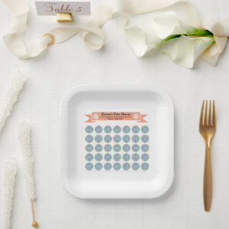 Azura Crest Baby Shower Paper Plates