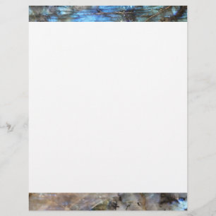 Azure and Iridescence Custom Letterhead