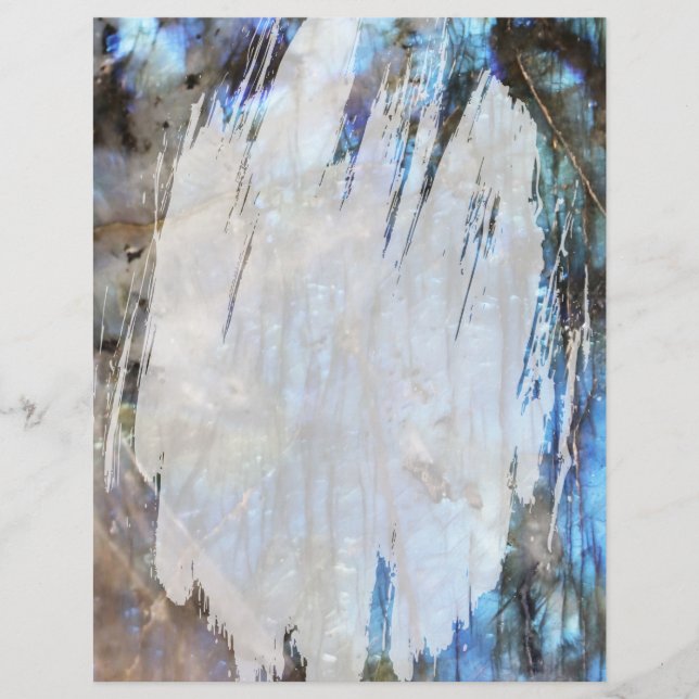 Azure and Iridescence Fade  Custom Letterhead (Front)