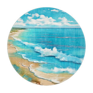 Azure Beach Calm Design Cutting Board