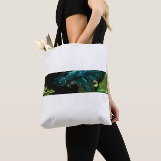 Azure Betta Fish  Tote Bag
